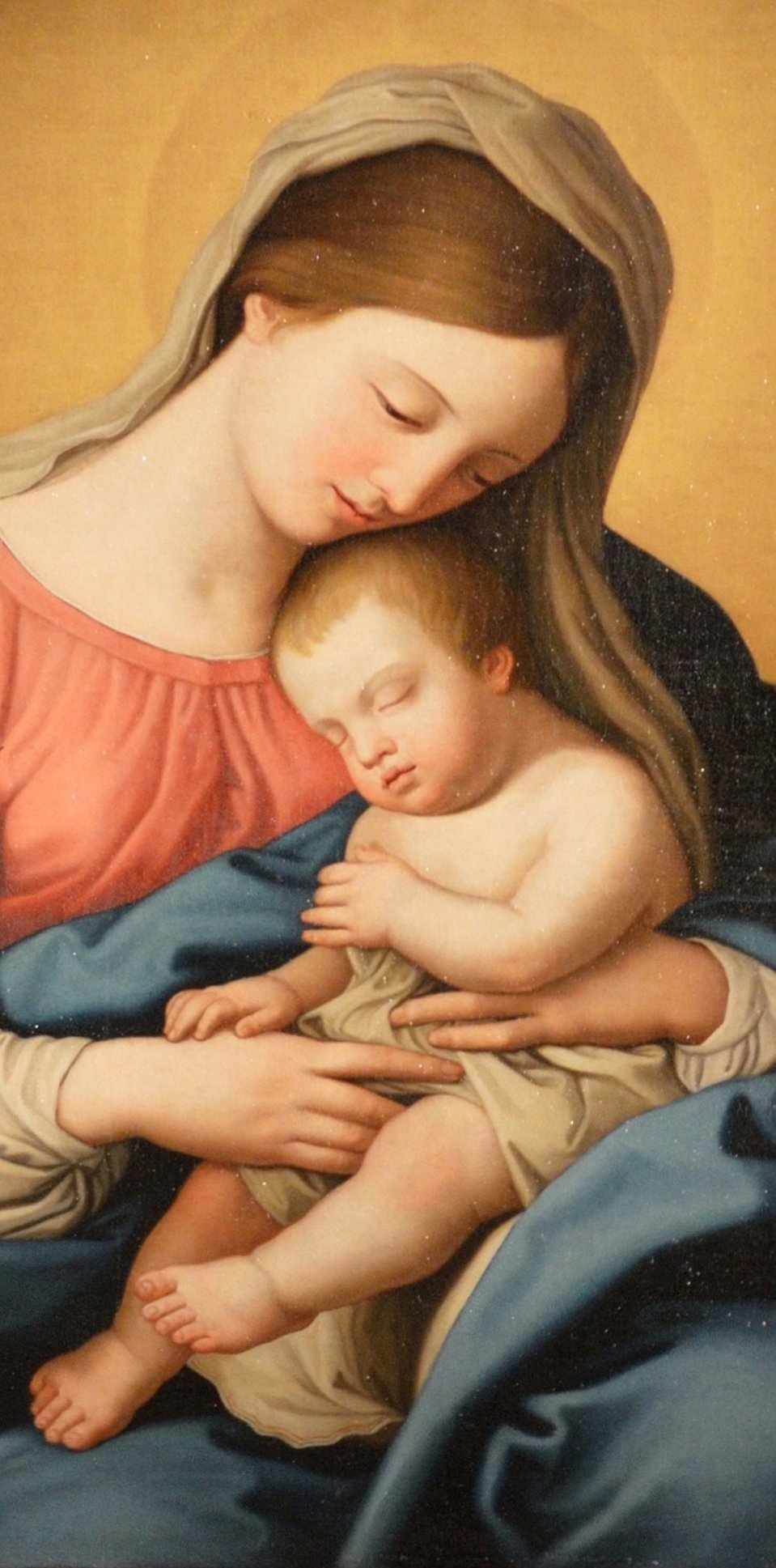 Madonna col Bambino ed angeli, Giovanni Battista Salvi da Sassoferrato