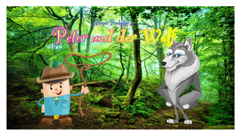 Grafik Peter und der Wolf