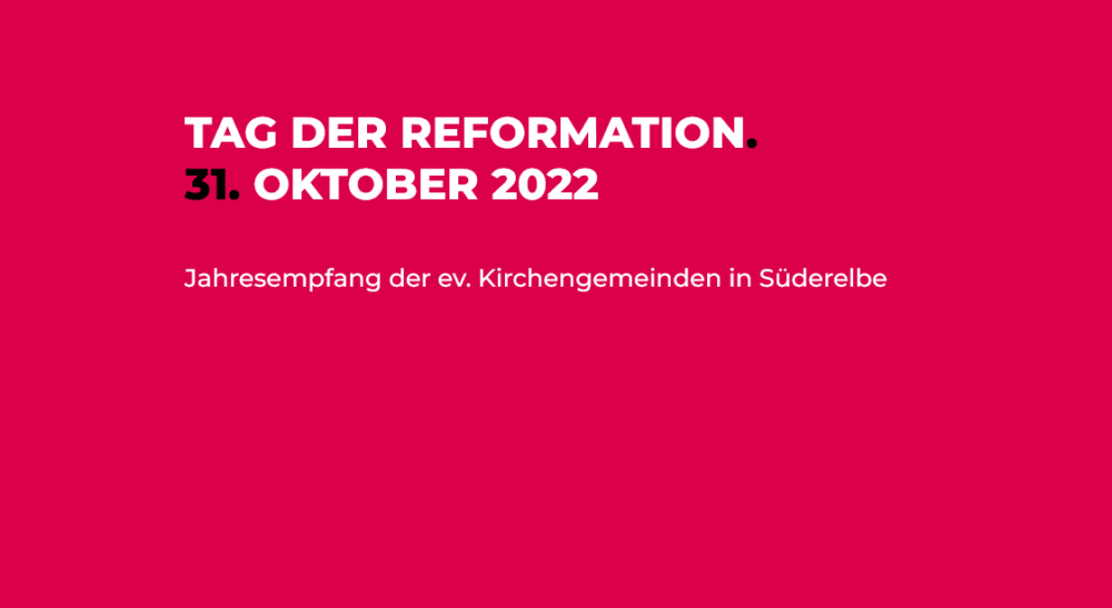 Plakatmotiv zum Tag der Reformation